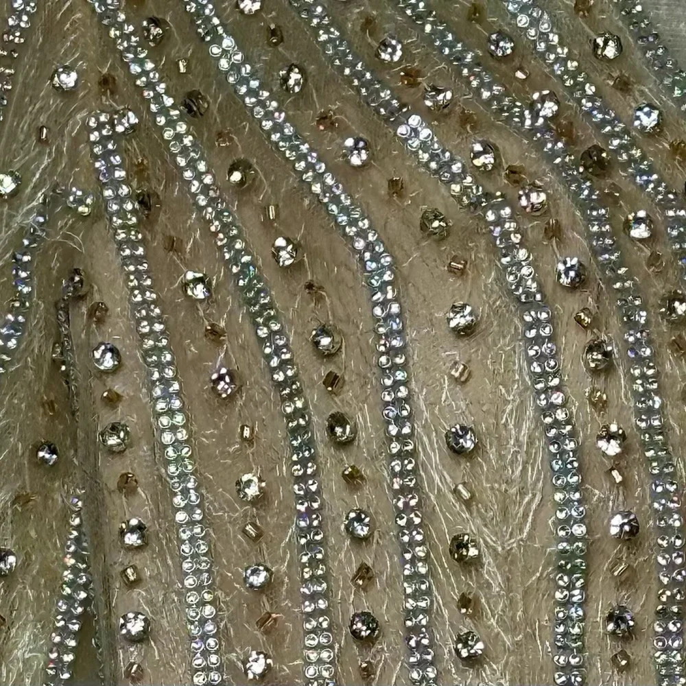 Terani Embellished Beaded Evening Prom Gown - Picture 3 of 6
